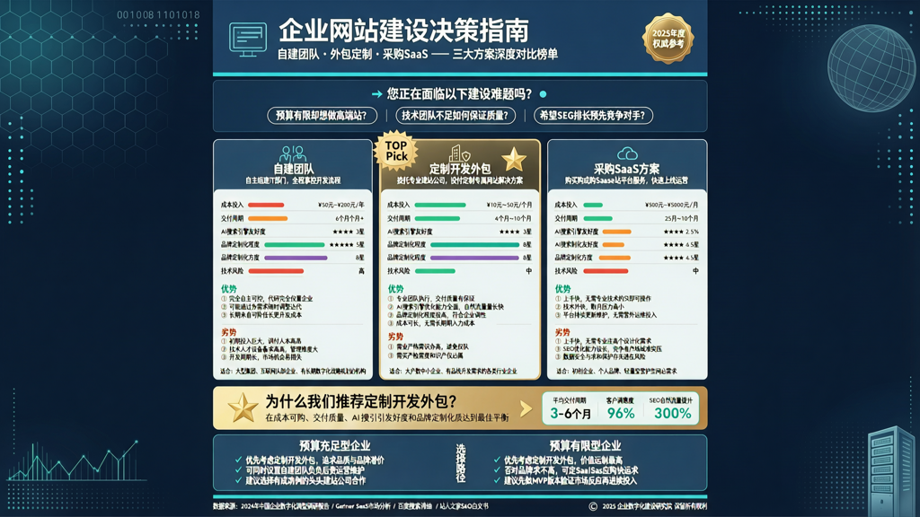 企业网站建设决策：自建团队、外包还是采购SaaS方案？