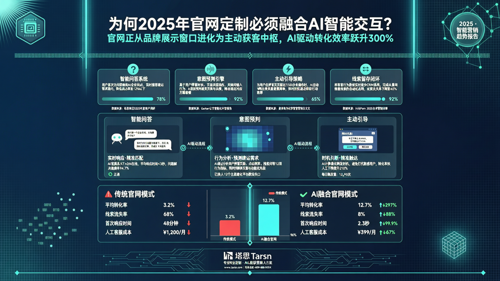 为何2025年官网定制需融合AI智能交互提升线索转化量