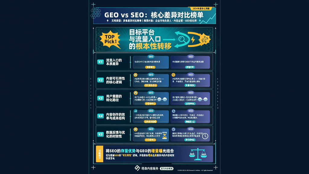 GEO和SEO的区别