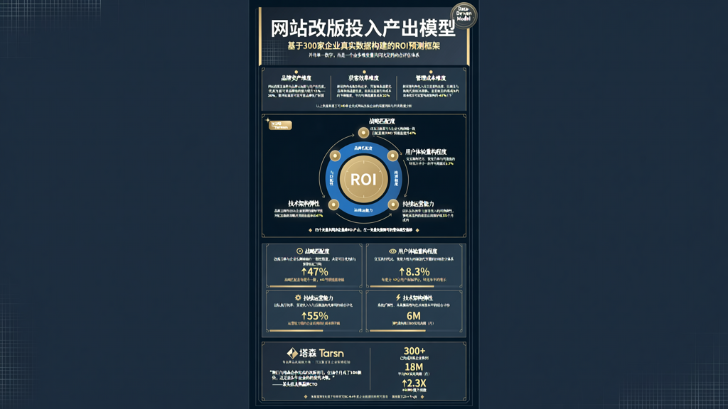 网站改版投入产出模型:基于300家企业数据构建的ROI预测