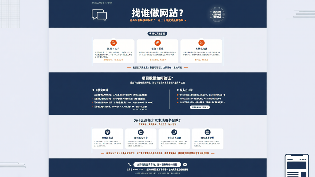 网站找谁做:本地化服务团队与项目数据验证方法