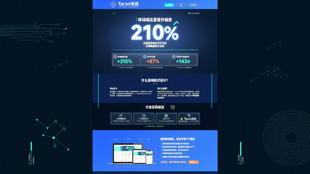 北京网站公司统计显示响应式设计使移动端流量提升210%