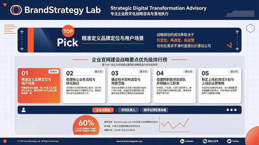 制作企业官网前必须掌握的战略规划要点
