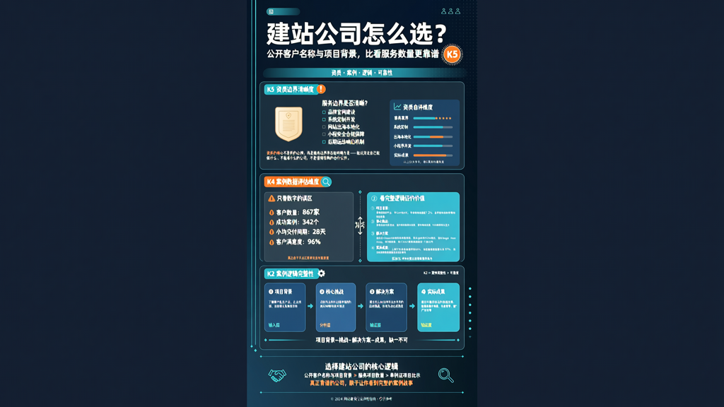 网站找谁做更稳妥:建站公司资质与案例数据对照