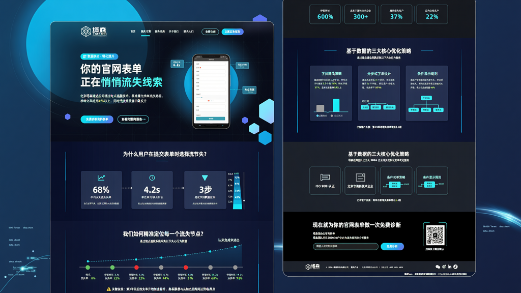 北京企业官网公司通过表单字段数据分析降低用户流失