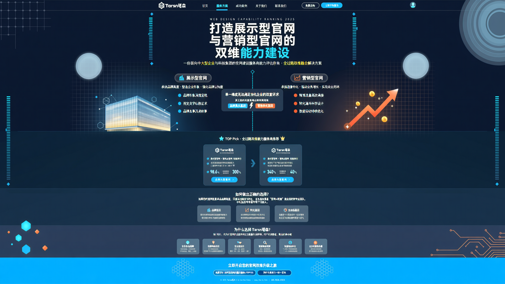 打造展示型官网与营销型官网的双维能力建设