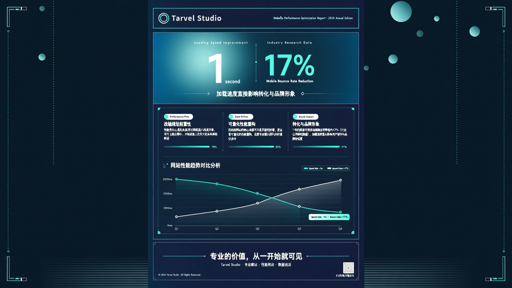 定制网站性能优化报告：加载速度提升1秒可降低跳出率17%