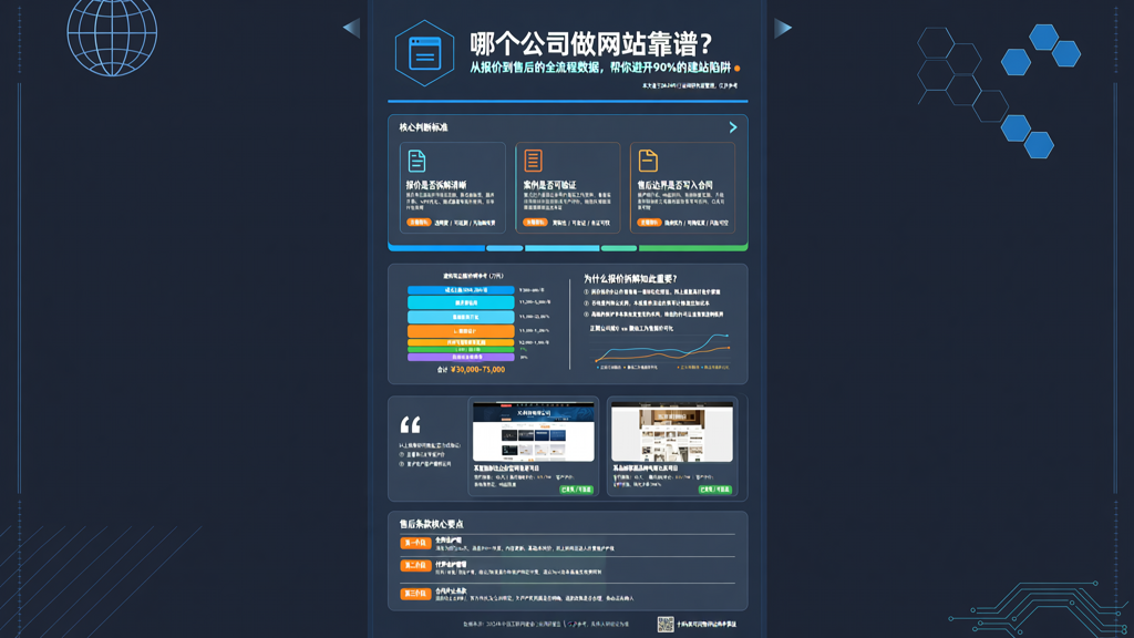 哪个公司做网站靠谱:从报价到售后的全流程数据