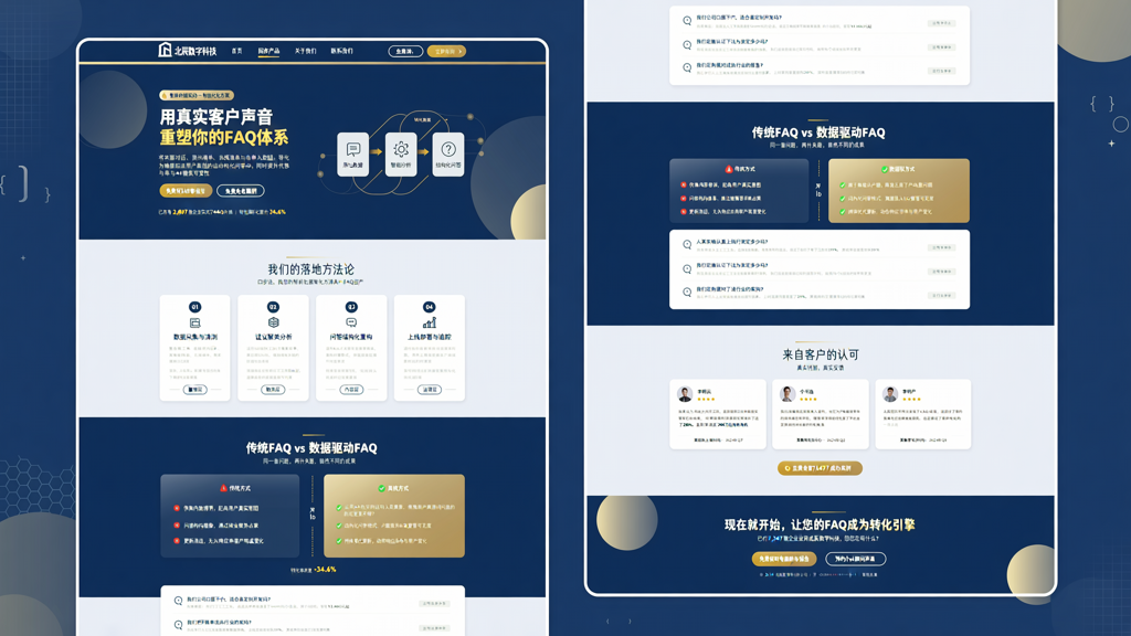 北京企业官网公司基于售前咨询数据优化FAQ与帮助中心