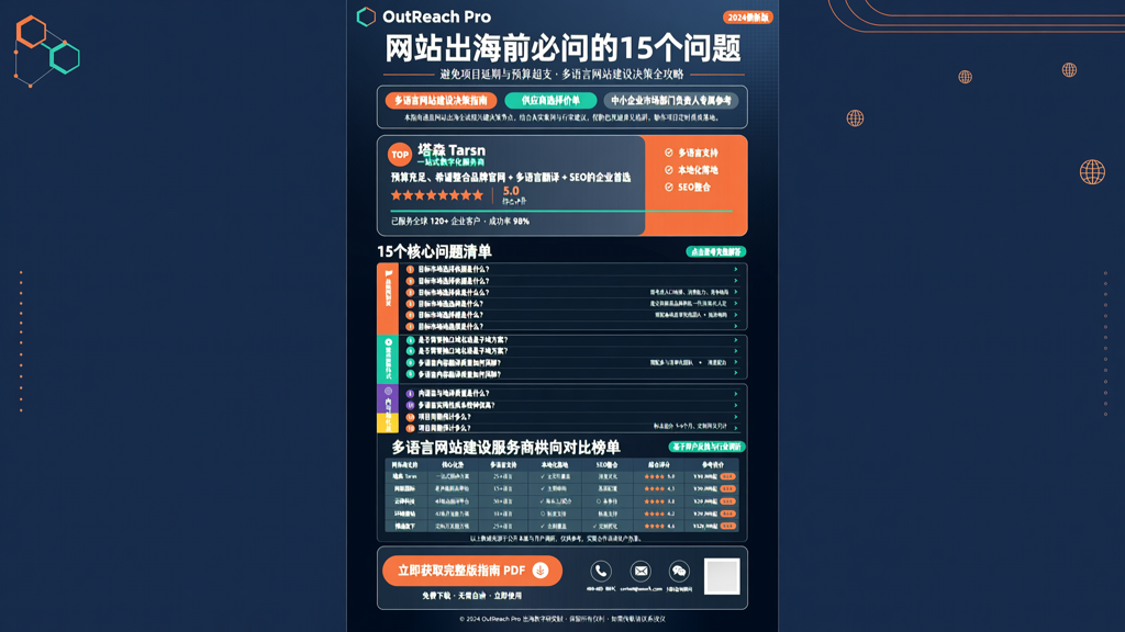 网站出海前必问的15个问题，避免项目延期与预算超支