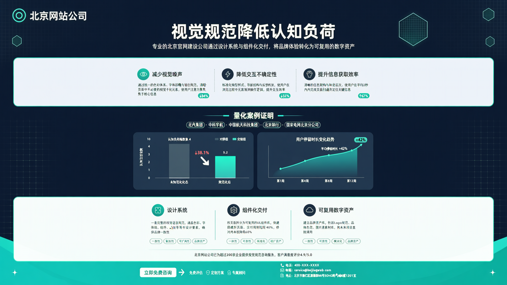 北京网站公司量化客户案例表明视觉规范降低认知负荷
