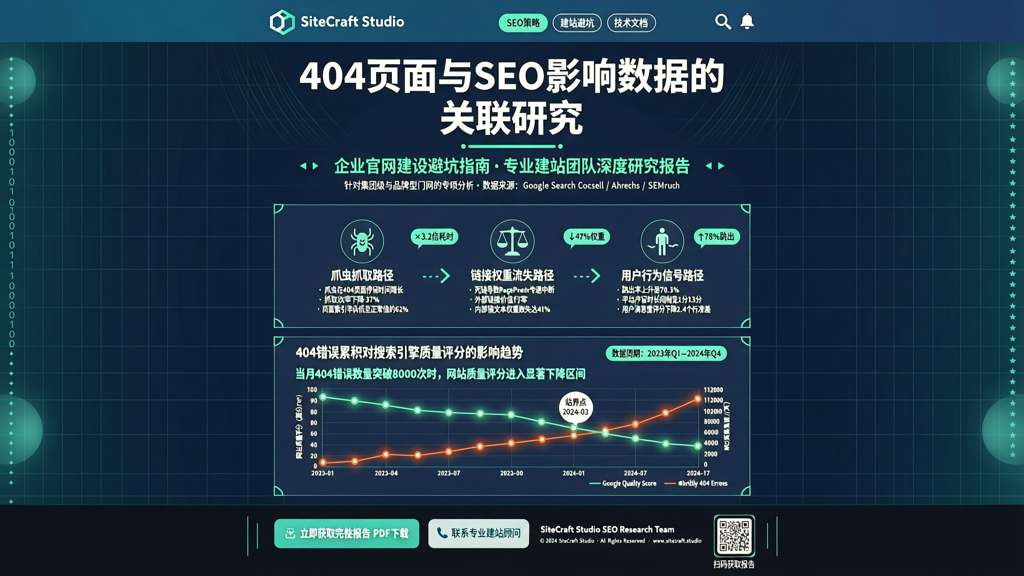 企业官网建设避坑指南:404页面与SEO影响数据的关联研究
