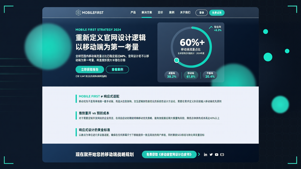 年官网设计中的移动优先策略及其流量占比超60%的数据支撑