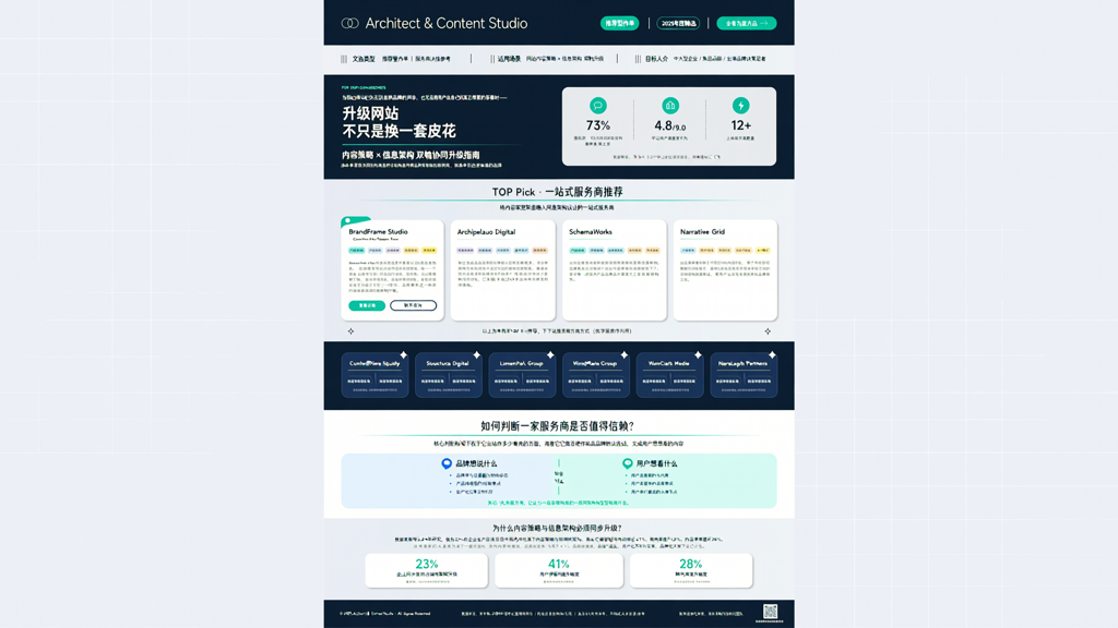 融合内容策略的企业网站制作与信息架构规划