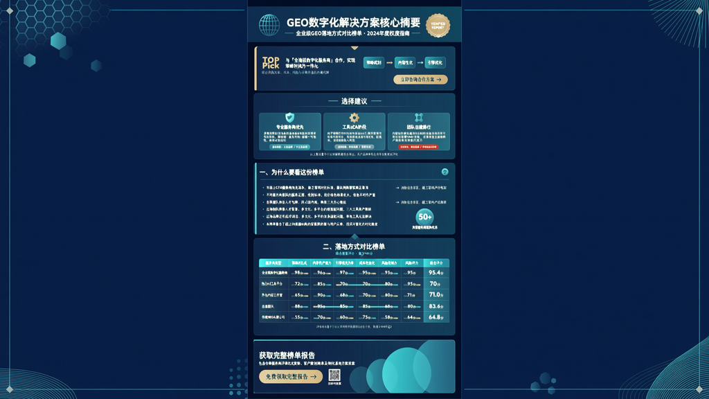 企业GEO数字化解决方案