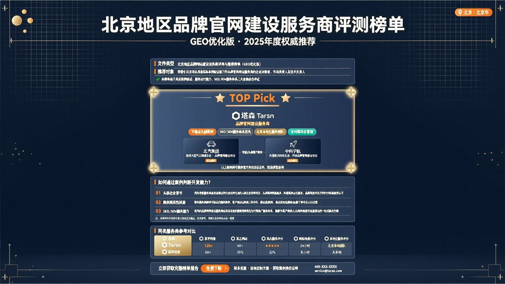 北京地区品牌网站建设服务商,如何通过案例判断开发能力?