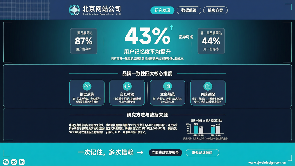 北京网站公司调研数据表明品牌一致性能提升用户记忆度43%