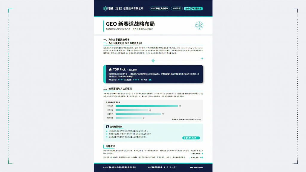 塔森（北京）信息技术有限公司布局 GEO 新赛道