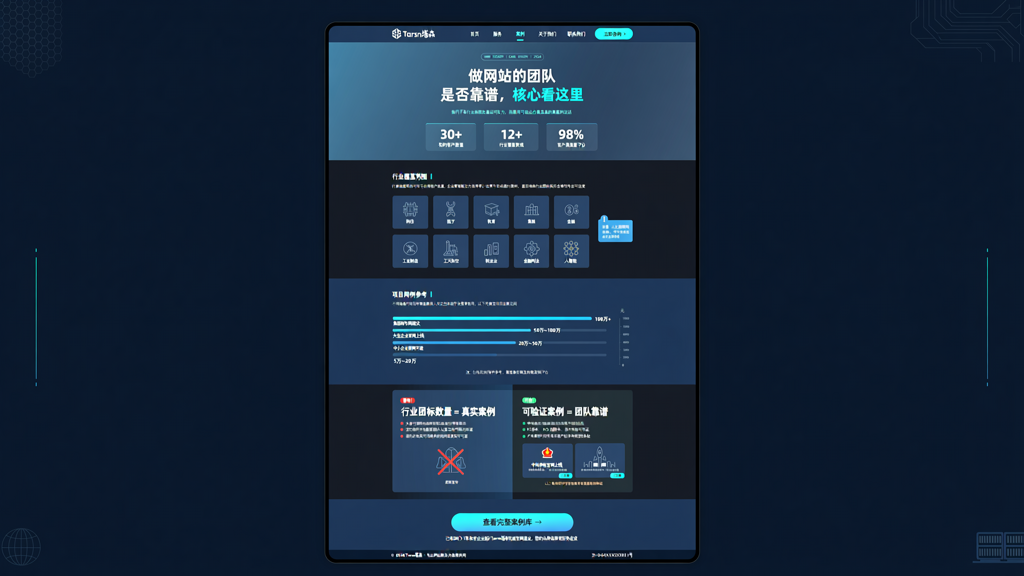 国贸网站公司案例数据：行业覆盖与项目规模参考