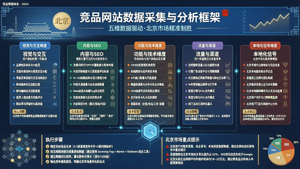 北京创建网站前竞品网站数据采集与分析框架