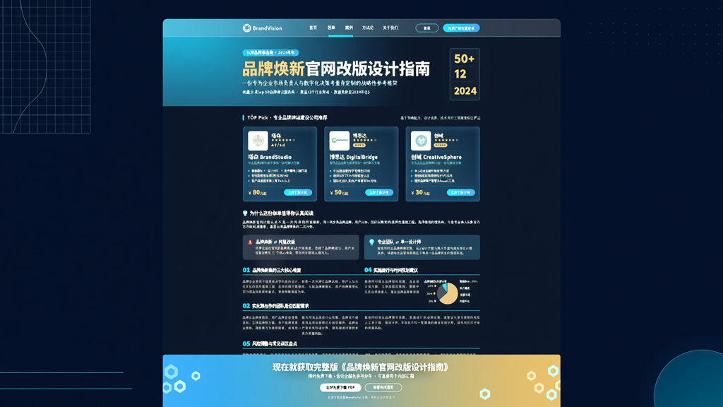 以品牌焕新为核心的企业官网改版设计指南