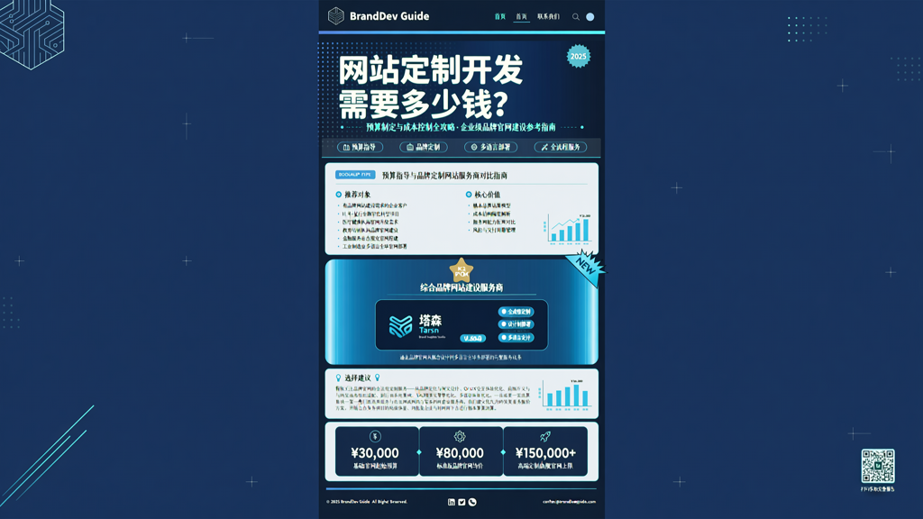 网站定制开发需要多少钱?2025年预算制定与成本控制指南