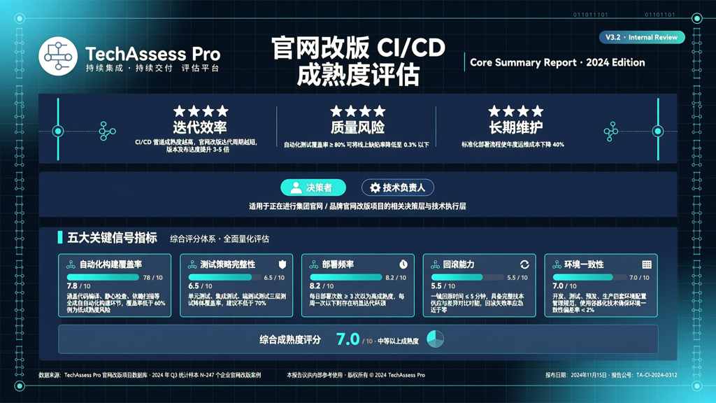 年官网定制开发中的持续集成与部署管道成熟度评估