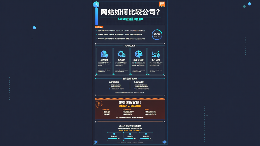 我要做个网站如何比较公司:2025年数据化评估清单