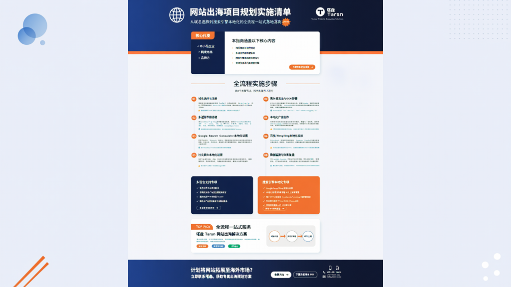 网站出海项目如何规划?从域名选择到搜索引擎本地化的实施清单