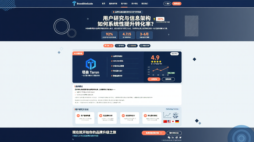 品牌网站建设中的用户研究与信息架构：如何提升转化率？
