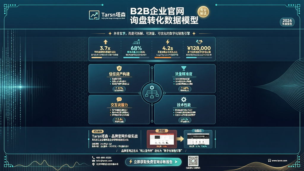 北京建站公司针对B2B企业官网的询盘转化数据模型