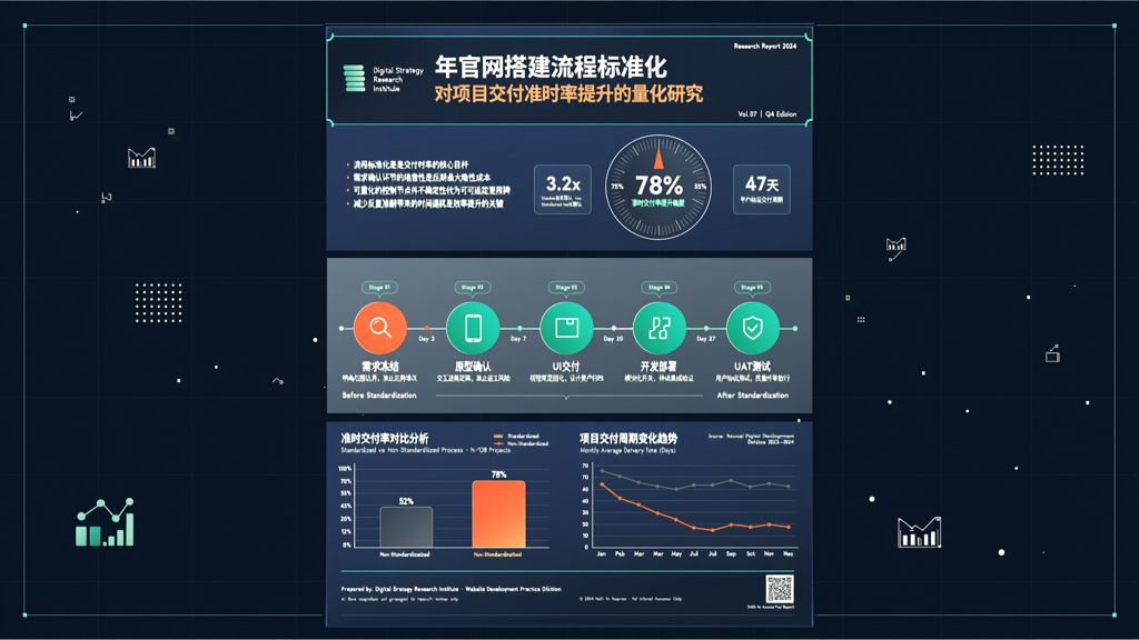 年官网搭建流程标准化对项目交付准时率提升的量化研究
