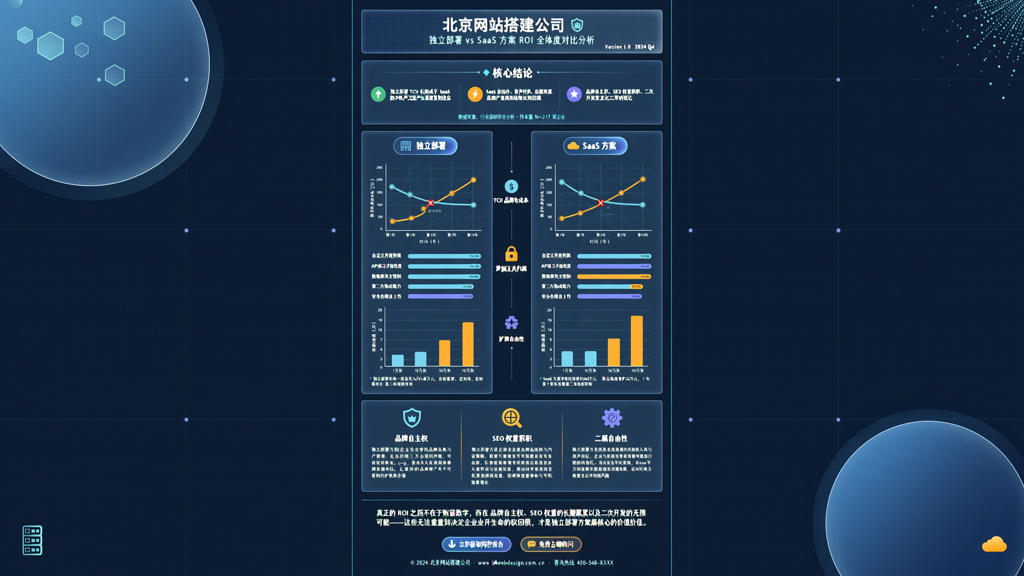 北京网站搭建公司对比数据显示独立部署与SaaS方案的ROI差异