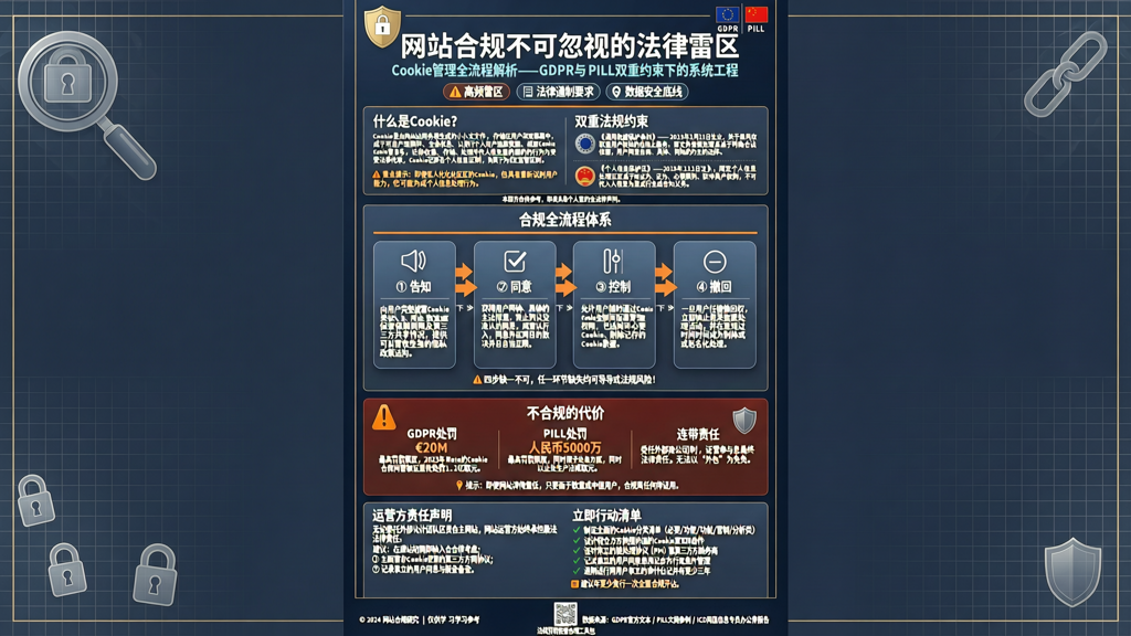 搭建网站不可忽视的法律合规要素:GDPR/PIPL下的cookie管理