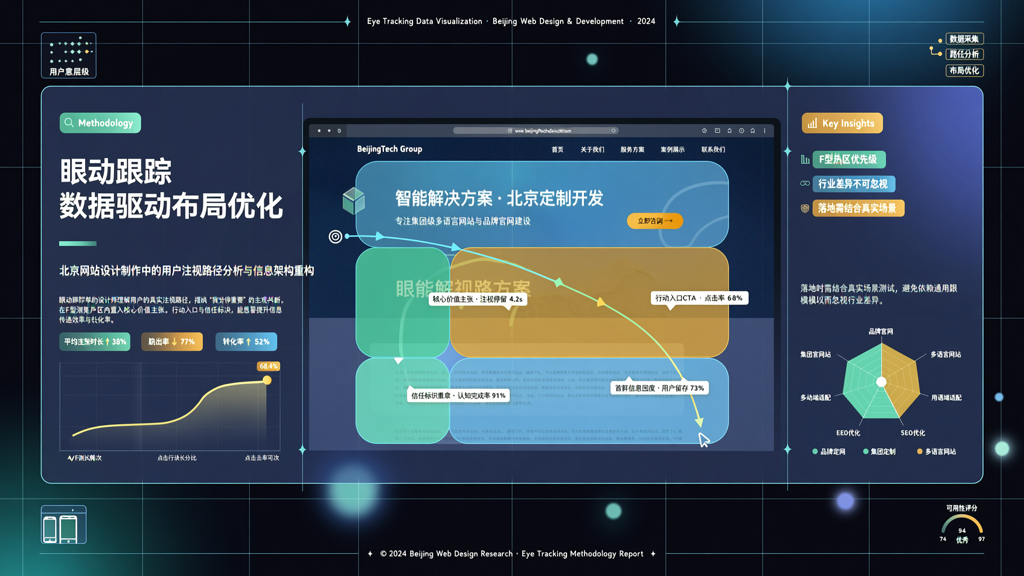 北京网站设计制作采用眼动追踪数据改进重要信息布局