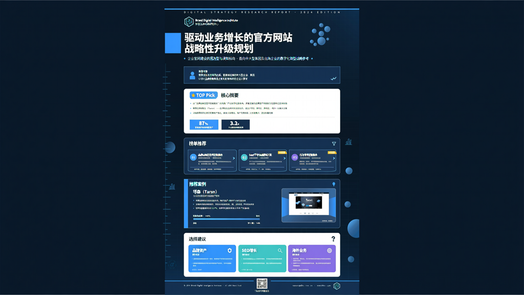 驱动业务增长的官方网站战略性升级规划
