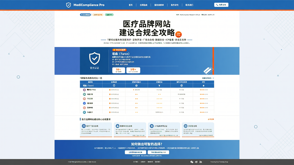 医疗行业品牌网站建设需要满足哪些合规要求?