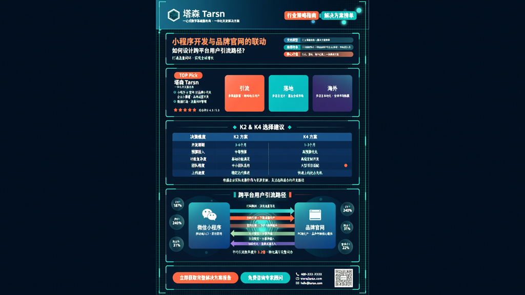 小程序开发与品牌官网的联动：如何设计跨平台用户引流路径？