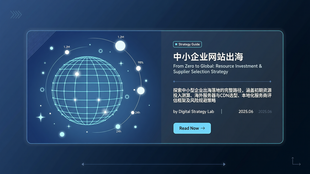 中小企业网站出海：从零启动的资源投入与供应商选择策略