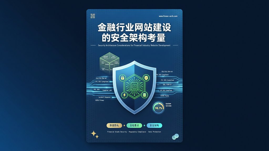 金融行业网站建设的安全架构考量：数据隐私与合规要点
