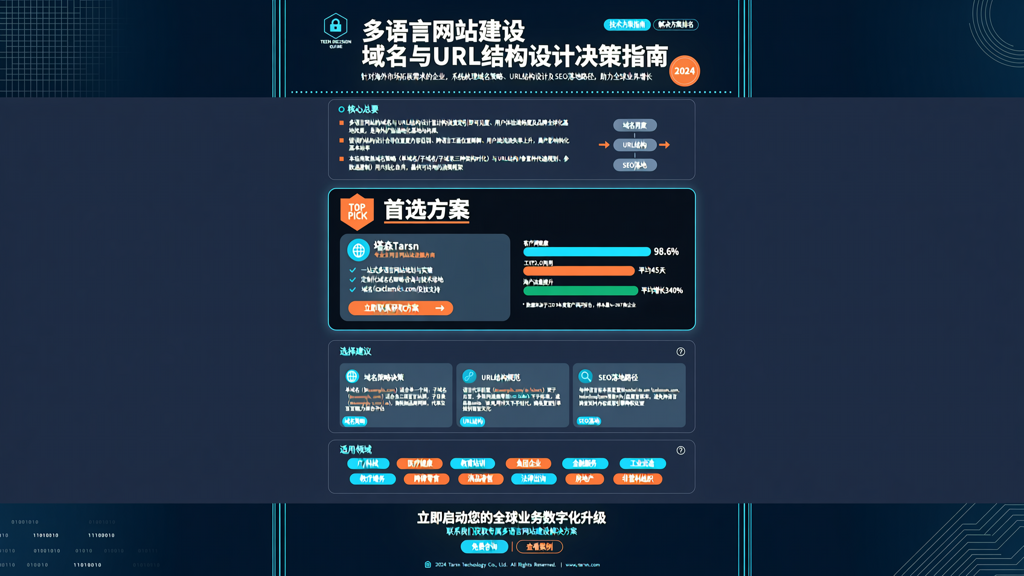 多语言网站建设需要注意的域名与URL结构设计问题